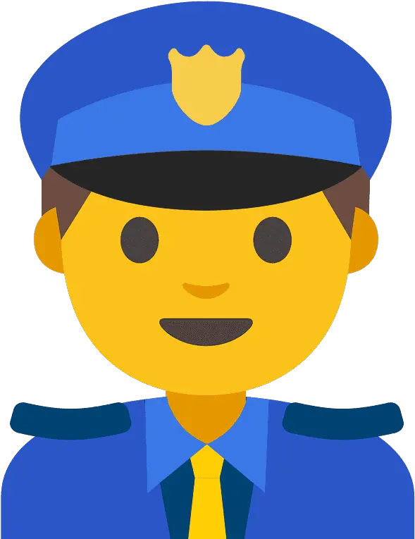  Man Police Officer Emoji Clipart Free Download Transparent Emoji Policia Png Cop Hat Png