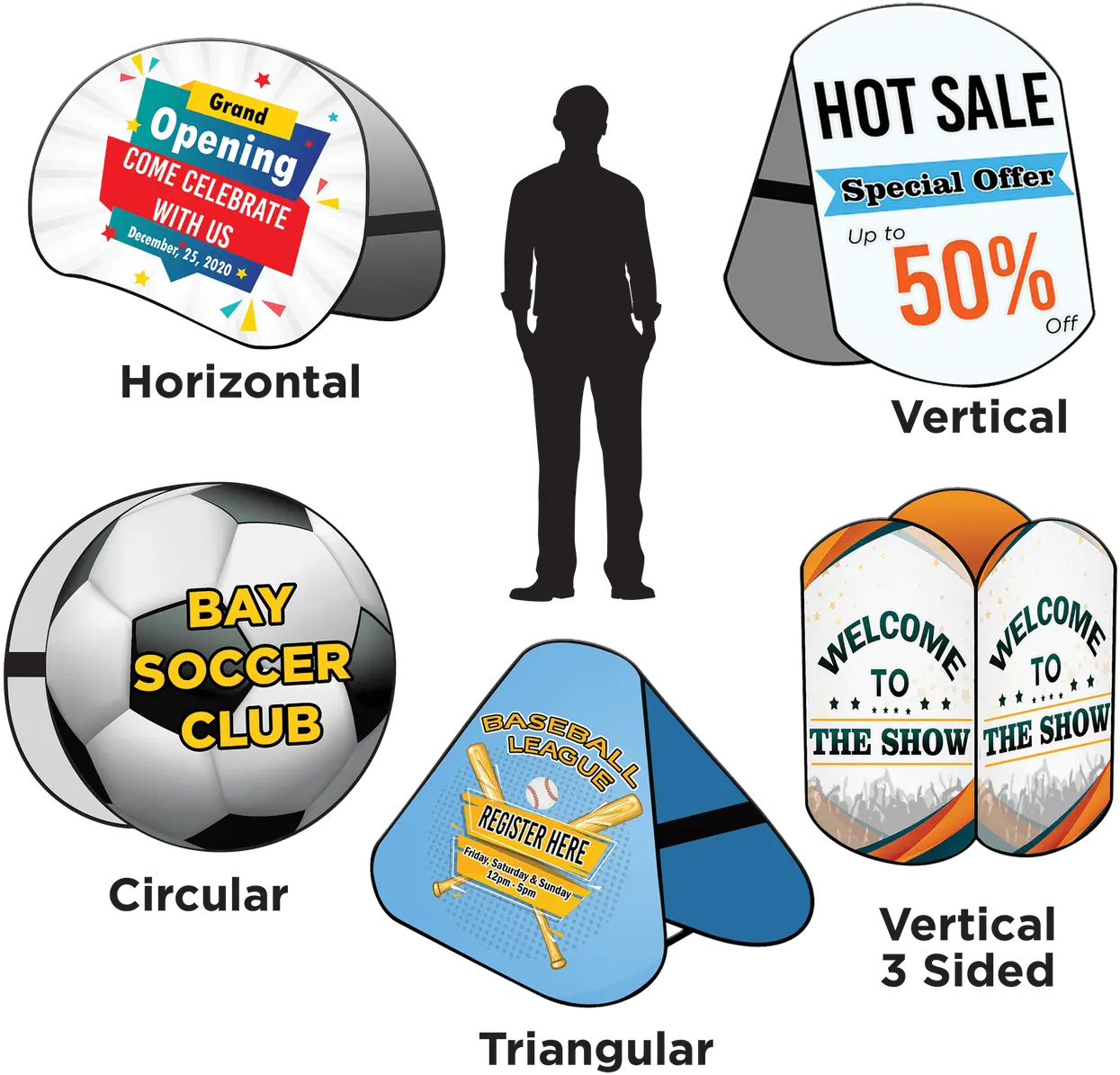  Custom Printed Pop Up A Frame Banner For Soccer Png Banner Frame Png