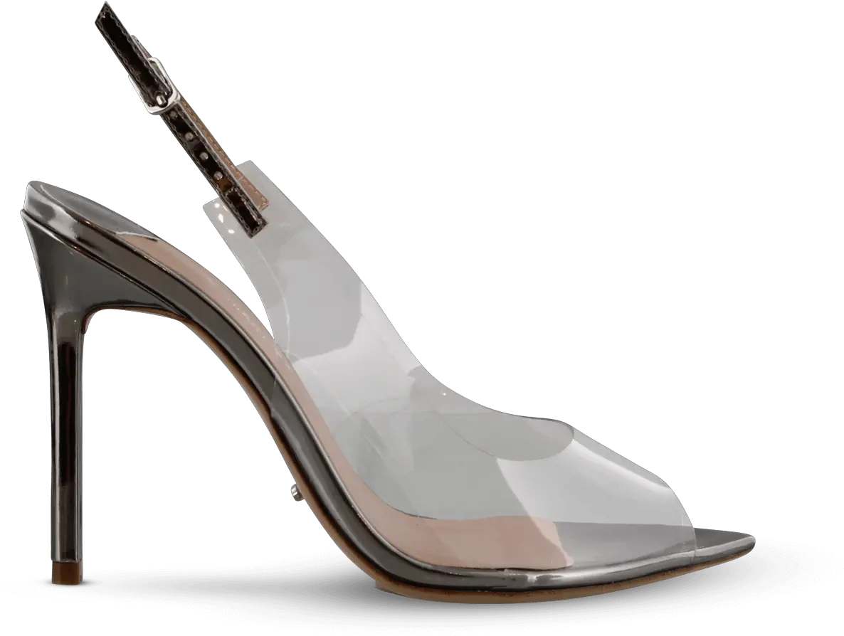  Mystery Clear Vynalitegunmetal Shine Heels Tony Bianco Indooroopilly Png Shine Transparent