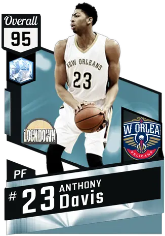  Anthony Davis Nba 2k17 Custom Card 2kmtcentral Pink Diamond Michael Jordan Png Anthony Davis Png