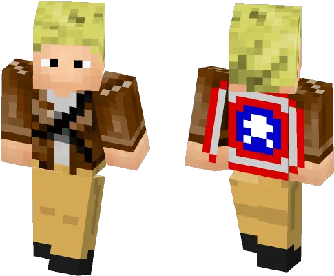  Download Captain America Steve Rogers Minecraft Skin For Captain America Skin Minecraft Png Steve Rogers Png