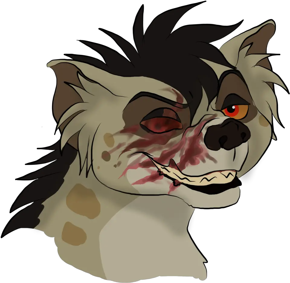  Cat Dog Face Mammal Snout Hyena Face Png Hyena Png