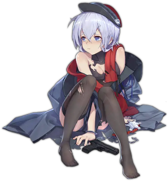  Filemp 446 Costume3 Dpng Girlsu0027 Frontline Wiki Mp 446 Girls Frontline Anime Girl Sitting Png