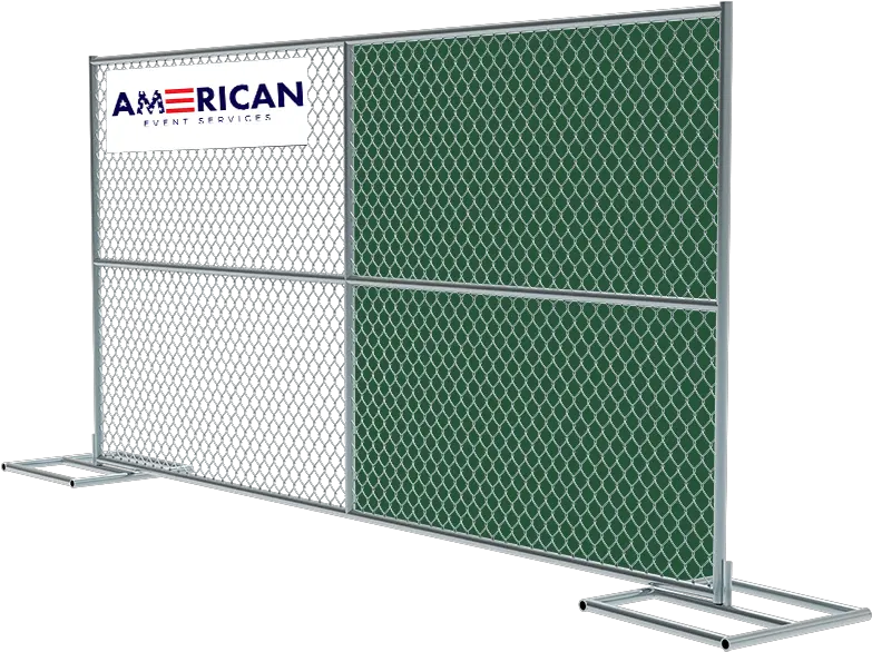  Construction Chain Link American Event Services Construction Fence Windscreen Png Chain Link Fence Png