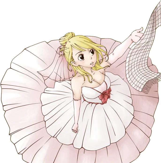  Lucy Heartfilia Fond Transparent Rose Lucy Và Natsu Cuoi Png Lucy Heartfilia Transparent