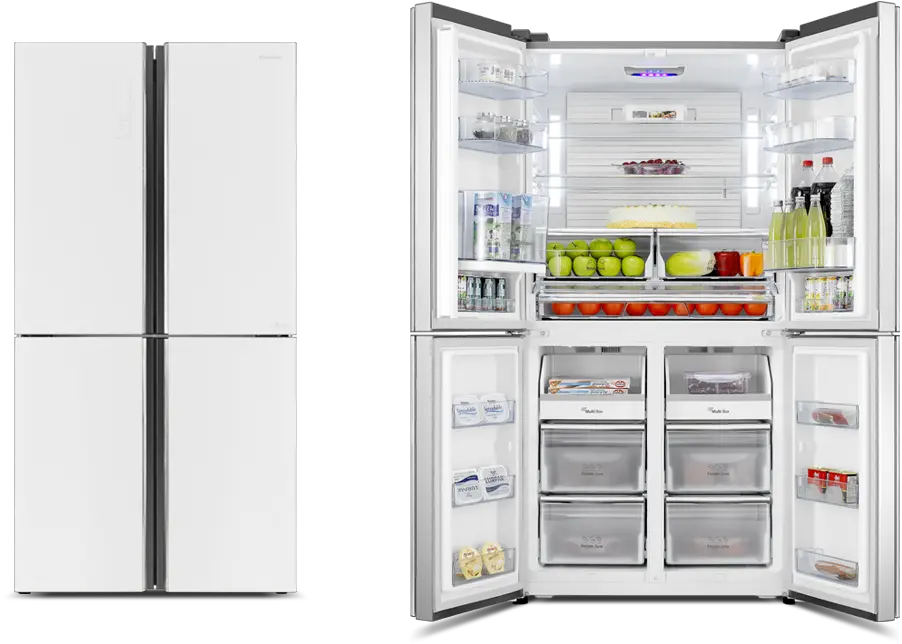  Hisense 695l French Door Hisense 4 Door Fridge White Png Fridge Png