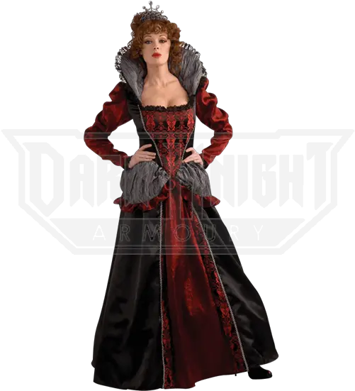  Dark Queen Womens Evil Witch Victorian Gothic Skull Gown Halloween Costume Png Evil Queen Png