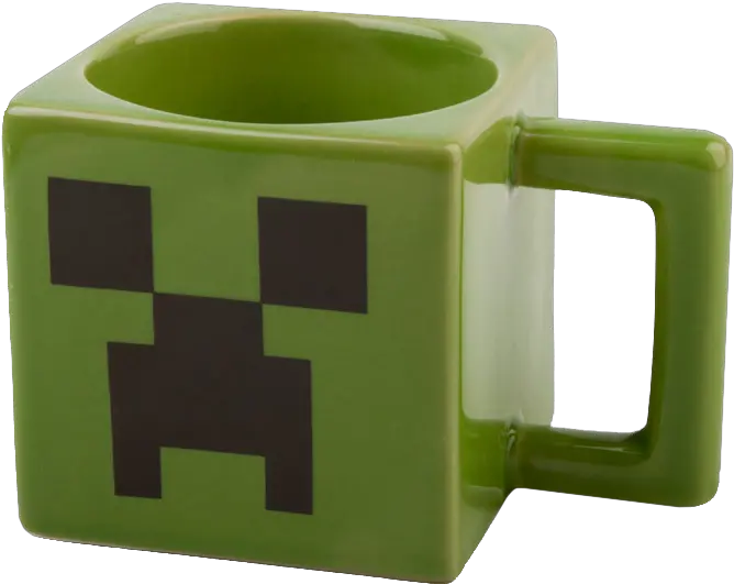  Download Hd Creeper Face Square Coffee Caneca Quadrada Do Minecraft Png Creeper Face Png