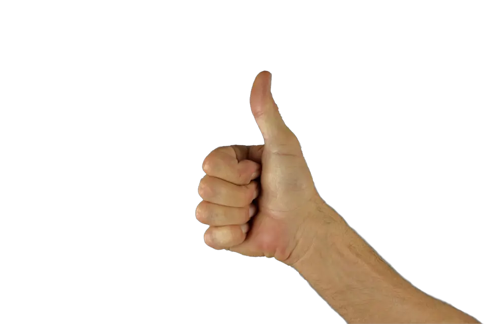  Download Thumbs Up Thumb Hand Positive Excellent Great Hand Thumbs Up Png Thumb Up Png