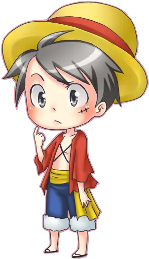  Chibi Luffy Discovered Luffy Chibi Anime One Piece Png Anime Blush Png