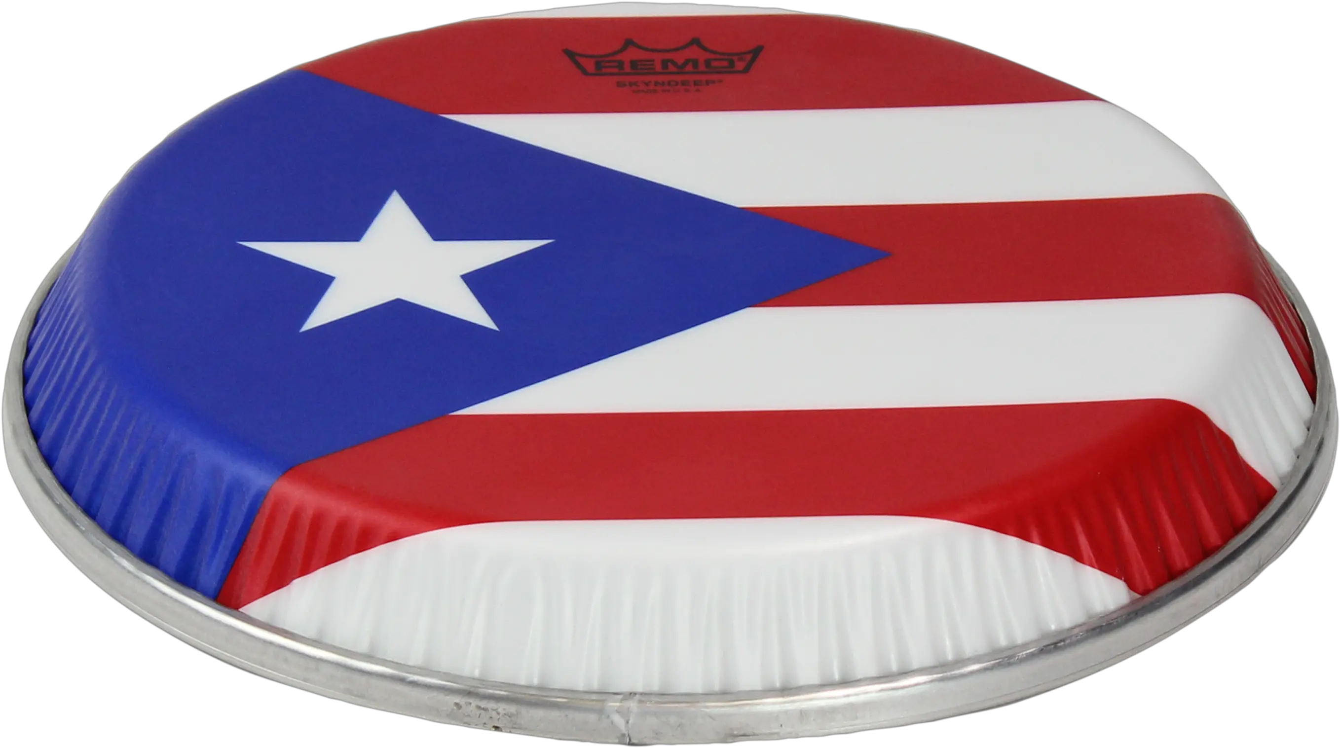  Remo Symmetry Skyndeep Conga Drumhead Puerto Rican Flag Flag Of The United States Png Puerto Rico Flag Png