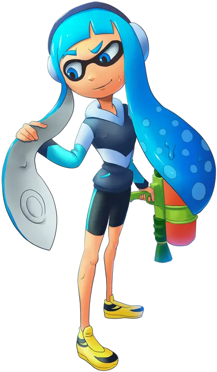  Inkling Tf M Human U003e F Inkling By Midorimushig Album On Cartoon Png Inkling Png