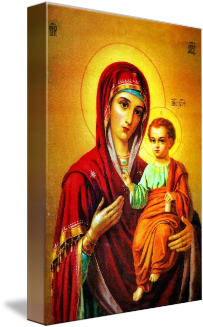  Virgin Mary And Jesus Icon Jesus And Mary Icon Png Mary Icon