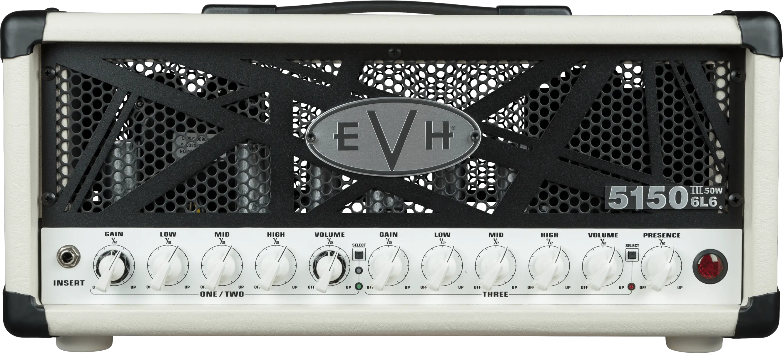  5150iii 50w 6l6 Head Ivory Evh 5150 Iii 50 Watt 6l6 Png Head Transparent