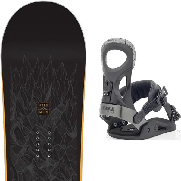  Salomon Sight 2020 Drake King Black 34 Sur Ekosport Snowboard Png Drake Transparent