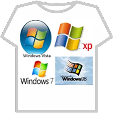  Windows Logos Donation Shirt Roblox Windows 7 8 10 Logos Png Windows Logos