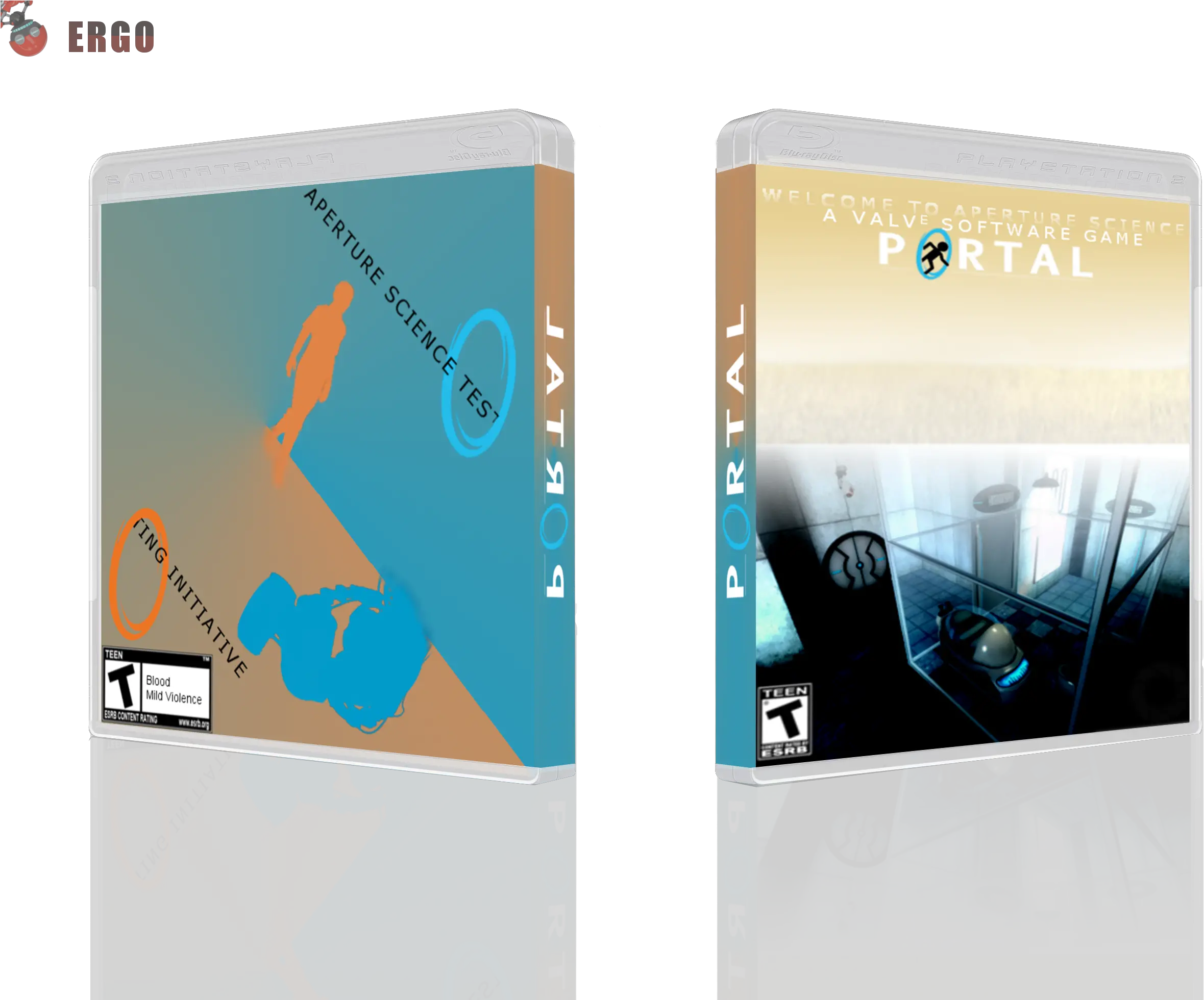  Portal Playstation 3 Box Art Cover By Ergo Horizontal Png Aperture Science Logo