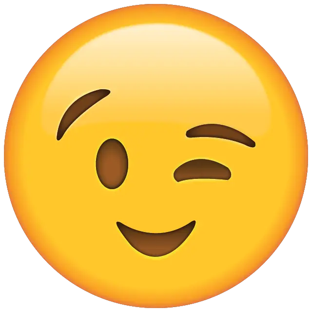  Download Free Png Wink Slightly Smiling Face Emoji Wink Png