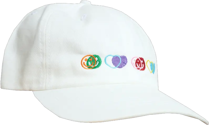  Icon Hat White Multi U2013 Dolan Twins Official Store For Baseball Png Double Tap Icon