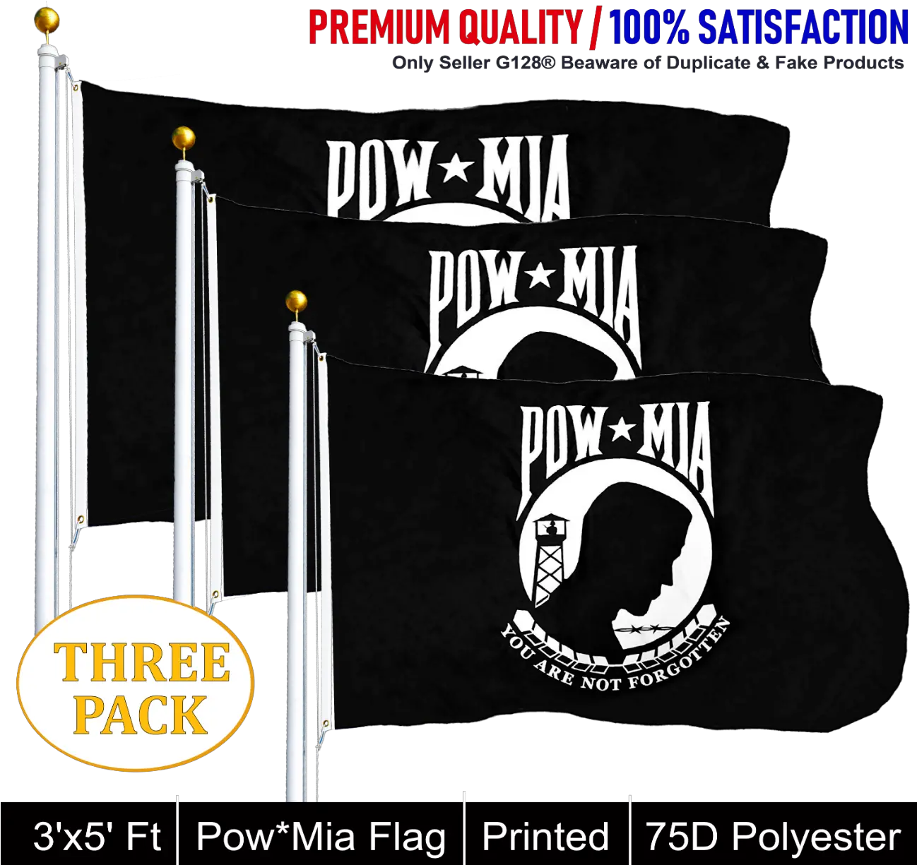  G128 Three Pack Pow Vertical Png Pow Mia Logo