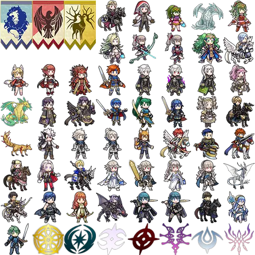  Fire Emblem Sprites And Logos Clip Art Png Fire Emblem Logo Png