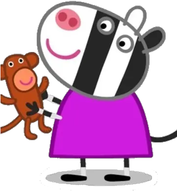  Zoë Zebra Official Peppa Pig Wiki Fandom Peppa Pig Zoe Zebra Png Zebra Transparent Background