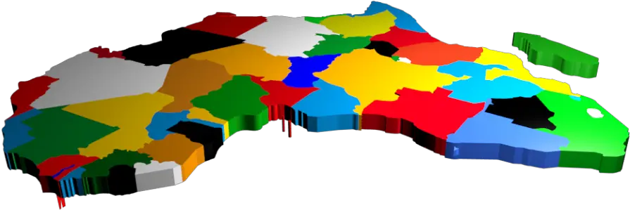  Africa Map Colored Free 3d Model Blend Obj 3ds Free3d Graphic Design Png Africa Map Png