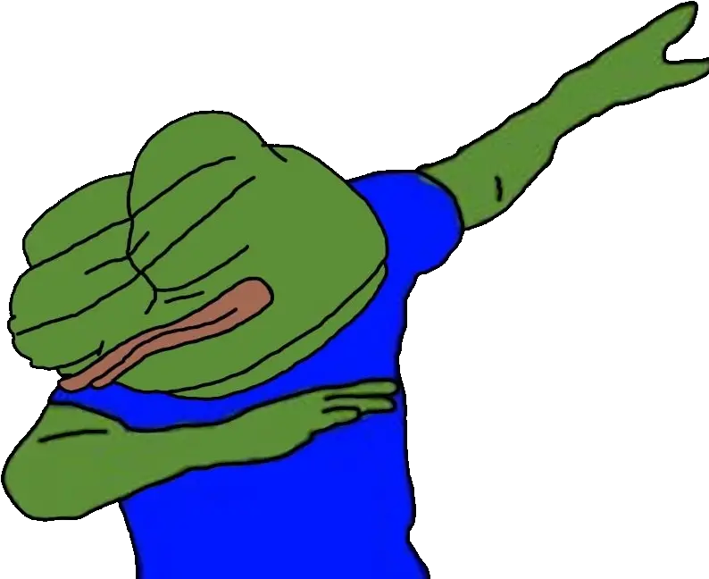  Pepethefrog Pepe Dab Dabbing Sticker Pepe Dab Transparent Png Dab Transparent Background