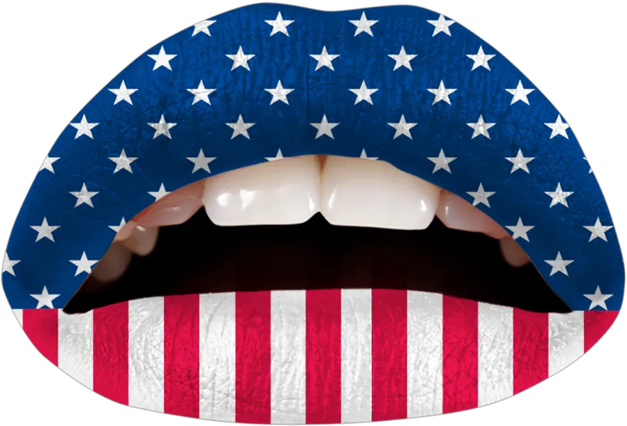  American Flag Png Lips Flag Transparent Cartoon Jingfm Plump American Flag Lips America Flag Png