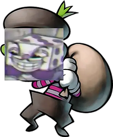  King Dice The Thiefcuphead Sticker By Skull Kid Mario And Luigi Superstar Saga Popple Png Skull Kid Png