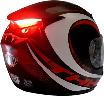  Thh T76 Led King Cobra Black Red Motorcycle Helmet Png King Cobra Png