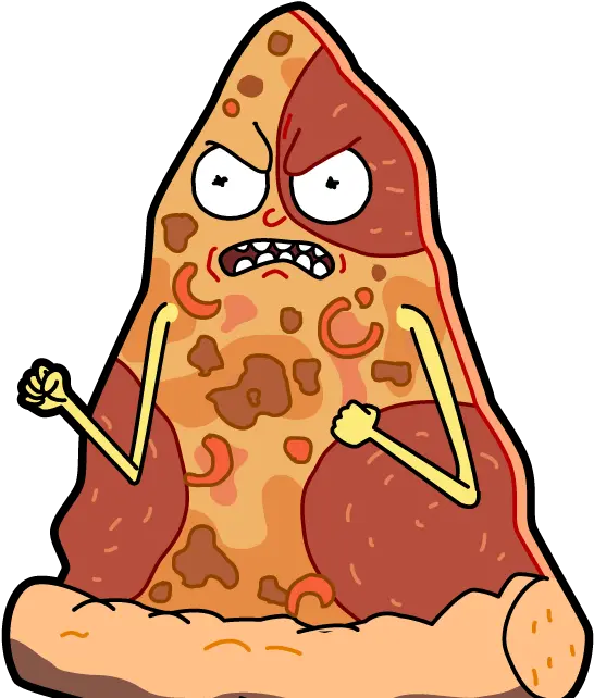  Pepperoni Pizza Slice Png Rick Y Morty Bizarre Pepperoni Pizza Png