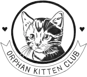  Kitten Lady Orphan Kitten Club Logo Png Kitten Png