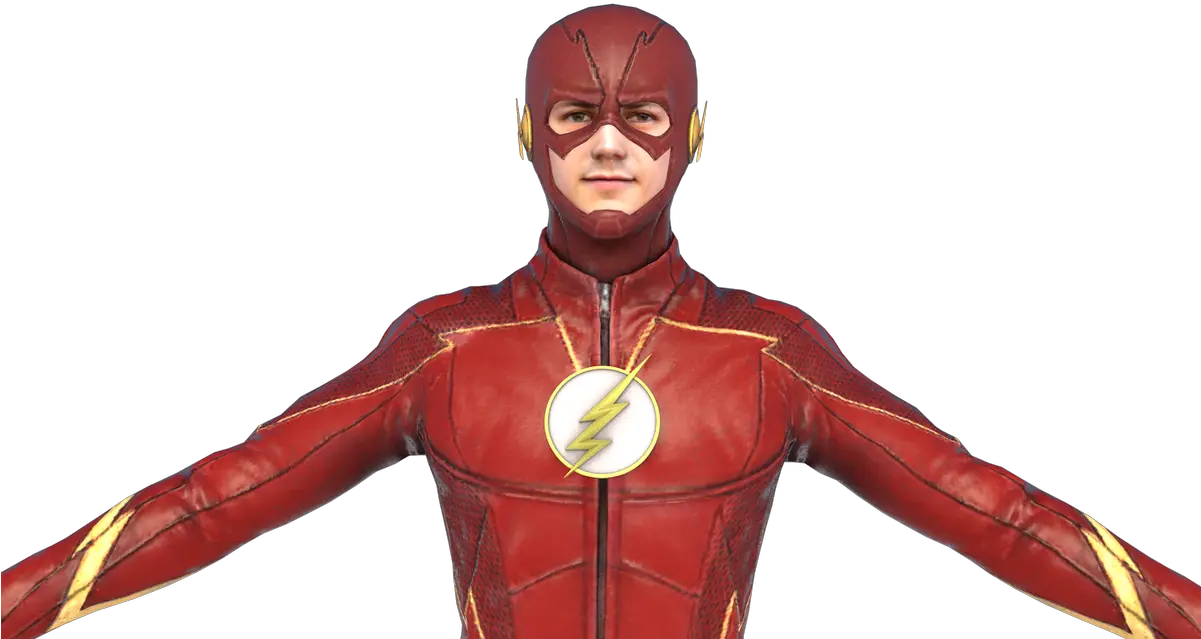  V2 Of My Flash Model Reverse And Full Body The Flash Drawings Png Kid Flash Png