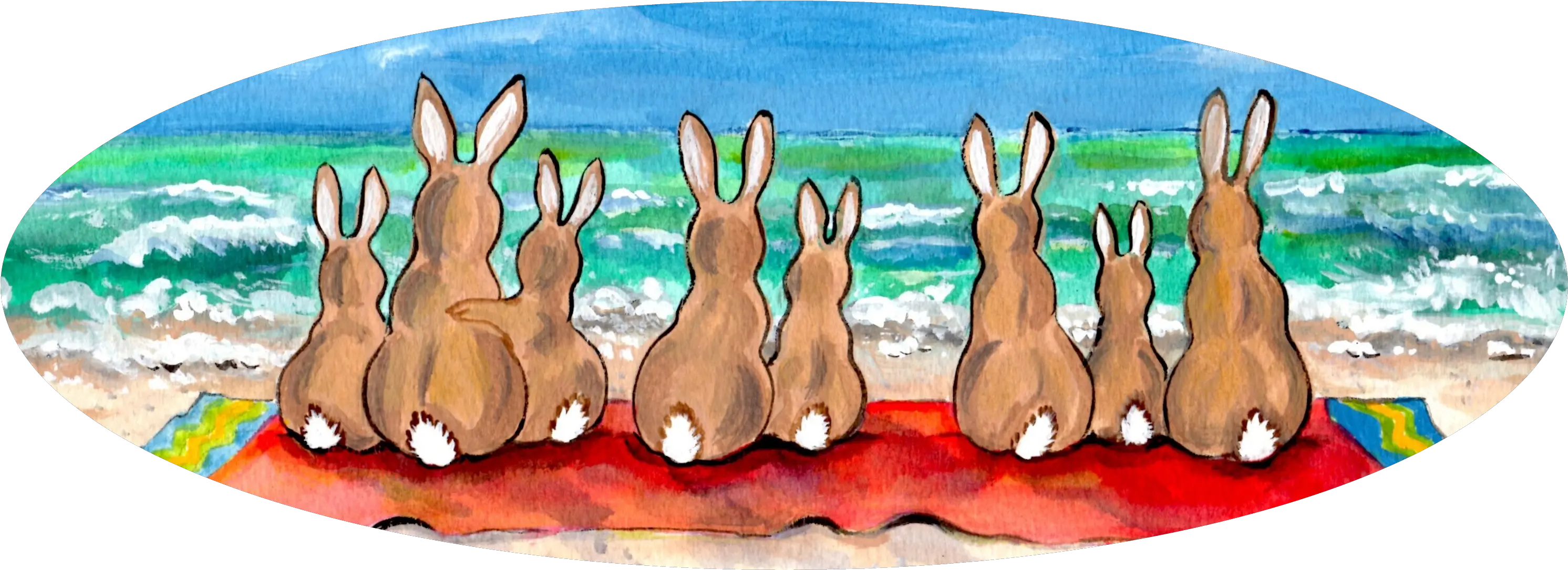  Beach Bunnies U2013 Tuzi Williams Bunny Rabbit At The Beach Png Tyler Hoechlin Icon