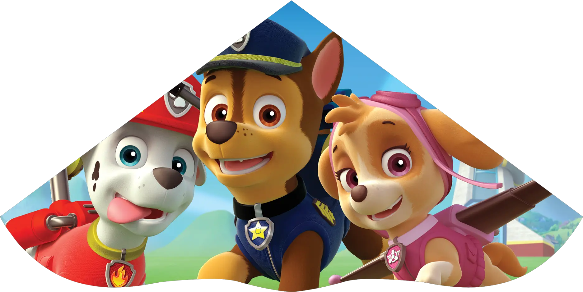  Brainstorm Paw Patrol Skydelta 52 Kite Walmartcom Paw Patrol Kite Png Mail Kite Icon