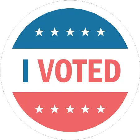  Creating A Custom I Voted Sticker Voted Sticker No Background Png Vote Transparent Background