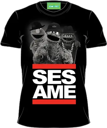  Cookie Monster Elmo And Oscar The Sesame Street Run Dmc Shirt Png Oscar The Grouch Png