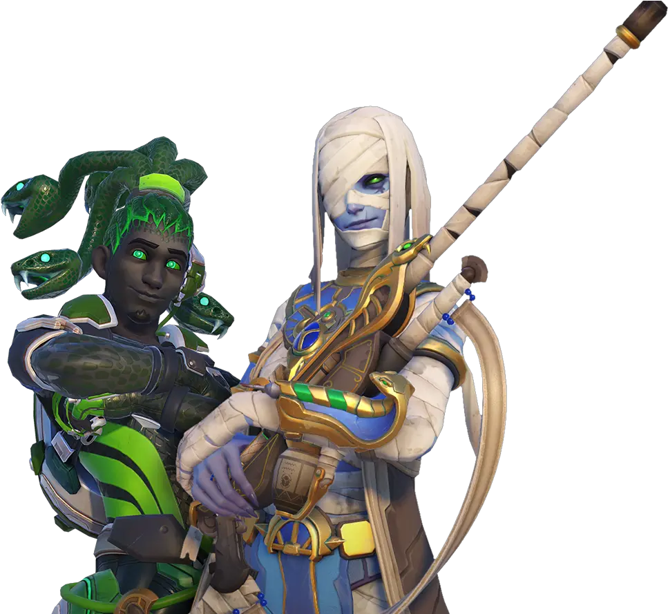  Overwatchs Halloween Terror 2019 Event Ana Pharoah Halloween Skin Png Ana Overwatch Png