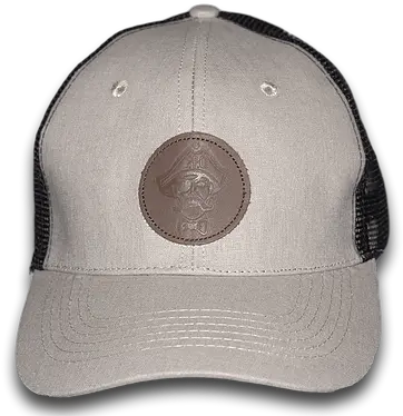  Preppy Pirate Linen Trucker Hat W Leather Patch Preppypirate Baseball Cap Png Pirate Hat Transparent
