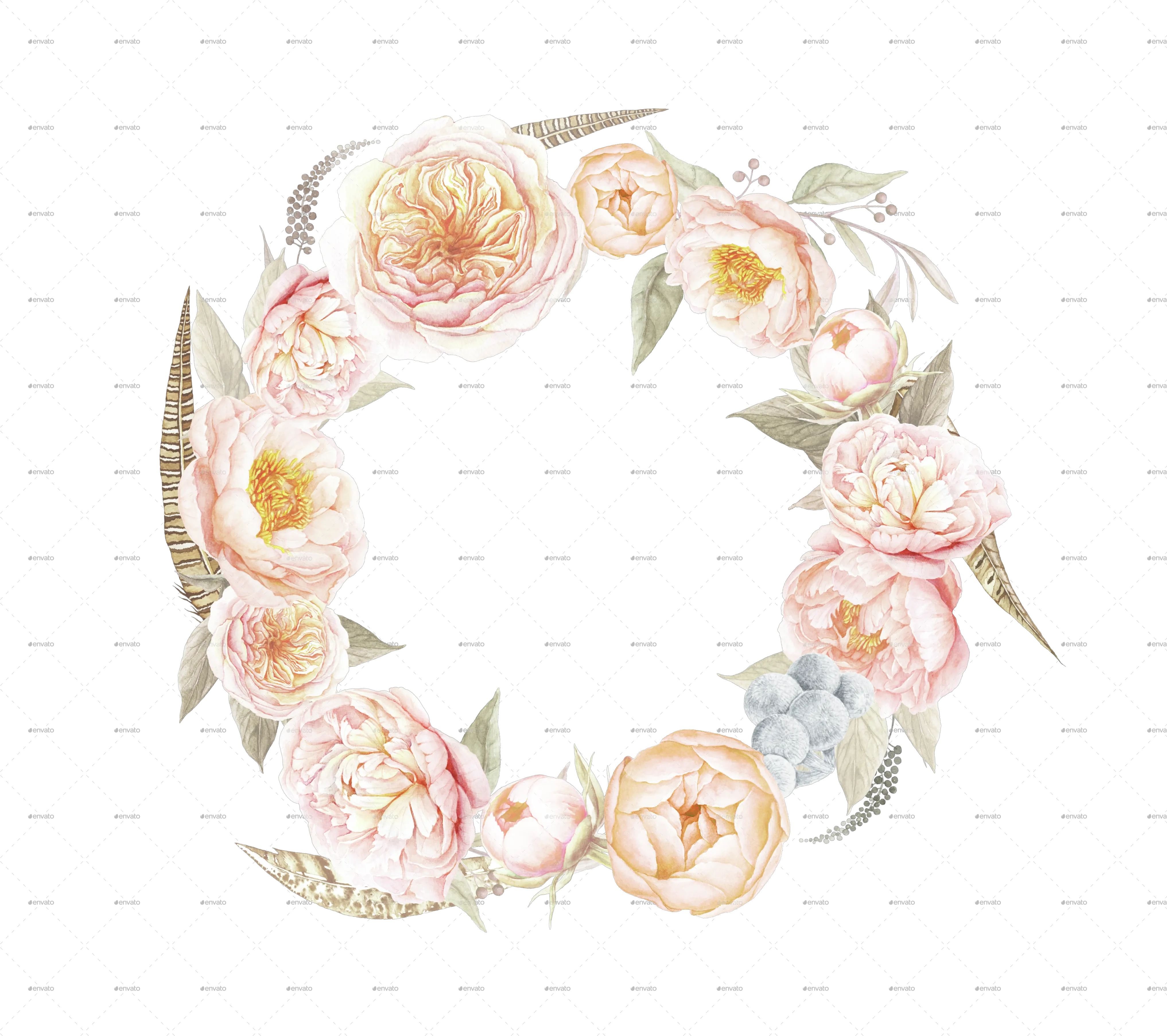  Download Vector Black And White Stock Bouquets By Larabriffa Garden Roses Png Floral Wreath Png