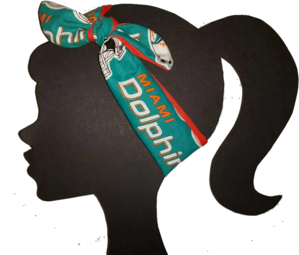  Download Miami Dolphins Headband Turner Licensing Miami Hair Design Png Miami Dolphins Logo Png