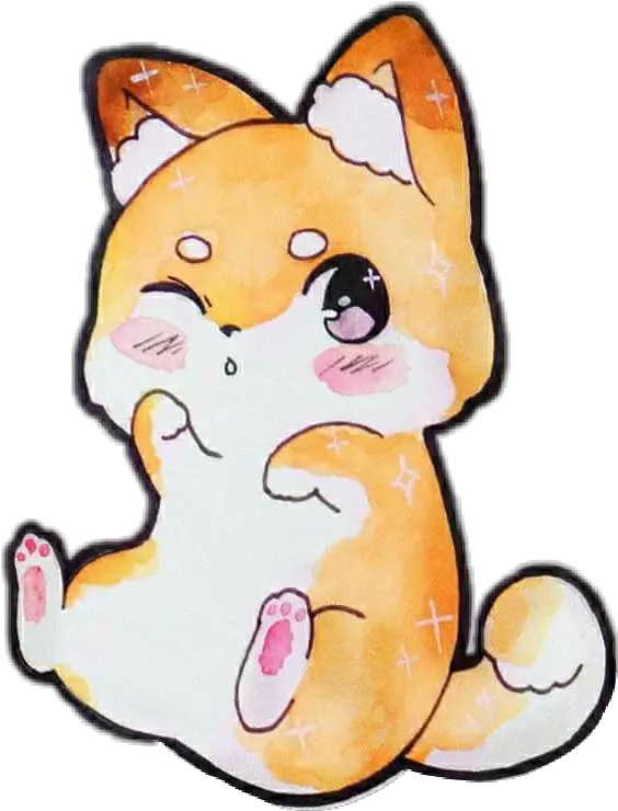  Report Abuse Cat And Dog Cartoon Png Shiba Inu Png