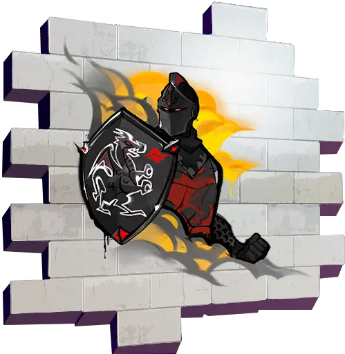  Black Knight Spray Fortnite Wiki Fortnite Galaxy Llama Spray Png Black Knight Png