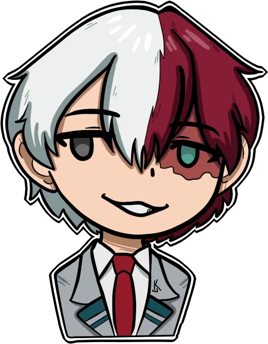  Shto Todoroki Sticker By Neighpeeta Cartoon Png Todoroki Png