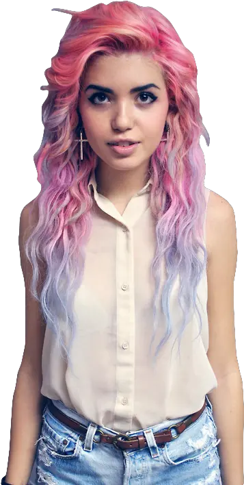  Png Image With Transparent Background People With Colorful Hair Model Transparent Background