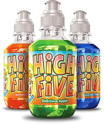  High Five Fruit Flavored Kid Drinks Drink Plastic Bottle Png High Five Png