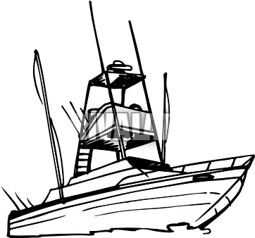  Sport Fishing Boat Silhouette Sport Fishing Boat Vector Png Boat Silhouette Png