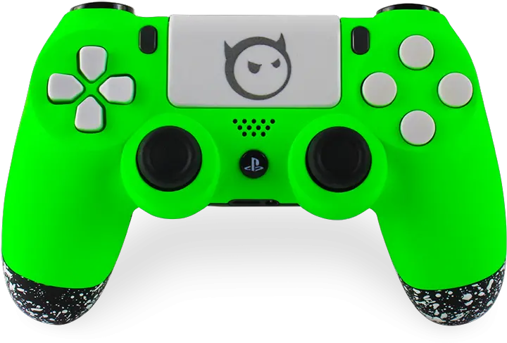  Se7ensins Neon Green Game Controller Png Ps4 Controller Png