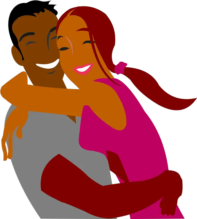  Couple Hugging Happy Black Couple Clipart Png Hug Png